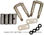 3813B-OR - Front Shackle and bushing set, original style U-shaped
