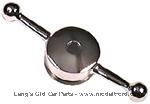 3926BDB - Dog bone cap, brass, drilled for motor meter