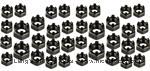 Model T Motor & transmission castellated nut set - 3000NS