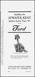 Model T Atwater Kent H instruction book - AK3