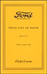 Model T Engine and Chassis Parts List - T7