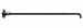 Model T Priming choke rod with knob, 13-9/16" long