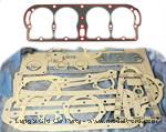 Model T Engine Gasket set with New Silicone/Steel  Head gasket.  - 3002SSIL