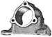 Model T USED Timing gear side cover, BEAD BLASTED