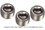 Model T Freeze plugs, square drive hole, set of 3 - 3019