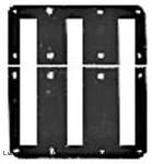 Model T Pedal trim set, flat steel, non-original style - 3625ES