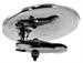 Model T Windwing mirror, round, stainless steel  - 7700WWC