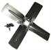 Model T Fan blades with rivets, 4 blade set