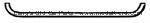Model T Radiator apron chrome strip - 3977D