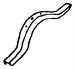 Model T Rear Cross Member for speedster body kit, 2" drop