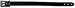 Model T Speedometer cable support strap, blackened leather, brass