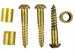 Model T Wheel spacer and screw set, 6 piece set.
