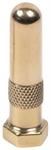 Model T Brass dust cover and lock nut assembly for rubber valve stems. - DC-RSBR