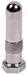 Model T Nickel dust cover and lock nut for rubber valve stems.