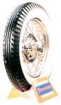 Model T 21 X 4.40-4.50 Firestone tire, 2-3/8" white wall - TIRE3WW