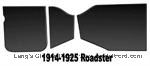 Model T Roadster door and kick panel set, 3 piece panel set - KP614