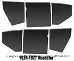 Model T Door and Kick Panel Set, Roadster, 6 piece set - KP827