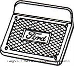 4812AL - Step plates, polished aluminum, Ford script