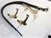 Model T Brass Spare Tire Carrier with leather straps - ST-BRC
