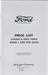 Model T Ton Truck Chassis and Body Parts List