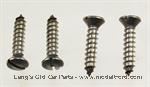 Model T Steering wheel rim screws, steel. Set of 4 - 3502