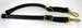 Model T Top to windshield hold down straps, black leather, brass hardware