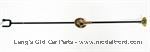 Model T Carburetor adjusting rod, brass knob and brass angled 2-hole plate - 4129