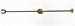 Model T Carburetor Adjusting Rod, Angled Bezel, and Knob.         TORPEDO