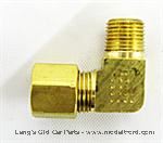 Model T Carburetor inlet elbow, brass, modern style - 6154RE