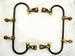 Model T Wind Wing Brackets, steel and brass