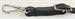 Model T Top to windshield hold down straps, black leather, nickel hardware - 3314WSBN