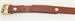 Model T Top bow hold-down straps, natural leather, brass buckle, for original saddles only - 3314XNBO