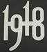 Model T Chrome plated brass numbers, 2" high. 1918