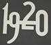 Model T Chrome plated brass numbers, 2" high. 1920