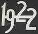 Model T Chrome plated brass numbers, 2" high. 1922