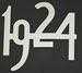Model T Chrome plated brass numbers, 2" high. 1924
