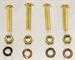 Model T Dash bracket mounting screw and nut set, brass