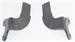 Model T Side lamp brackets, black, countersunk holes - 3655-6B