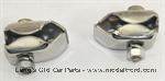 Model T Front license brackets for headlight bar. Stainless Steel - 3664BSS