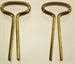 Model T Cotter pins, T-Head, brass. for top side straps - 3771
