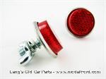 Model T Red reflector license plate bolts.  - REFL-R