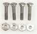 Model T Metal coil box mounting bolt set for wood firewall