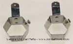 Model T Bud Vase brackets, chrome - BUD-BRKTC