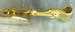 7853B - Round rear view mirror, solid brass, open cars, mounts on side of windshield frame