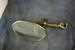 Brass outside mirror for open cars, deluxe oval head