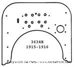 Model T 3634E - Firewall, one piece, made of birch plywood