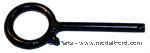 4052E - Hood clip (HOOK) only, cast steel with one ear.