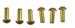 Steering gear case brass rivet set. 6 Brass rivets.