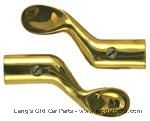 Model T 3524AB - Accessory spark and gas lever extensions, polished brass