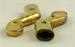 Model T 3524AB - Accessory spark and gas lever extensions, polished brass